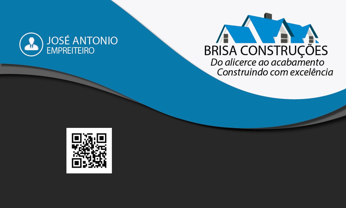 Cartão de visitas José Antonio – Brisa Construções